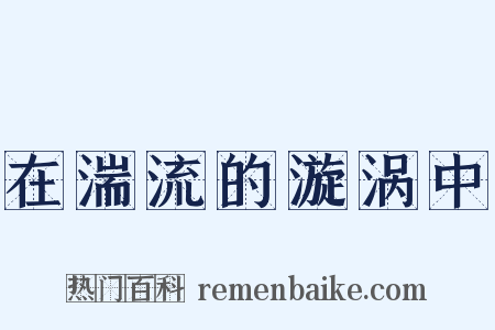 在湍流的漩涡中是什么意思的图片